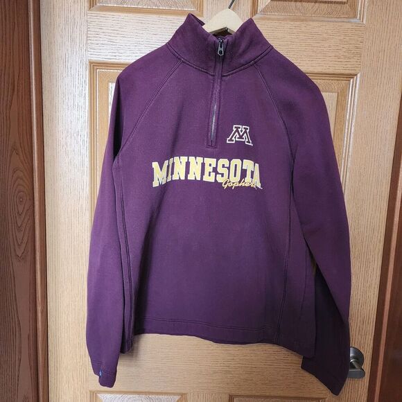 Jansport Other - Jansport Minnesota Sweatshirt Women's XL Burgundy 1/4 Zip Mock Neck Long Sleeves